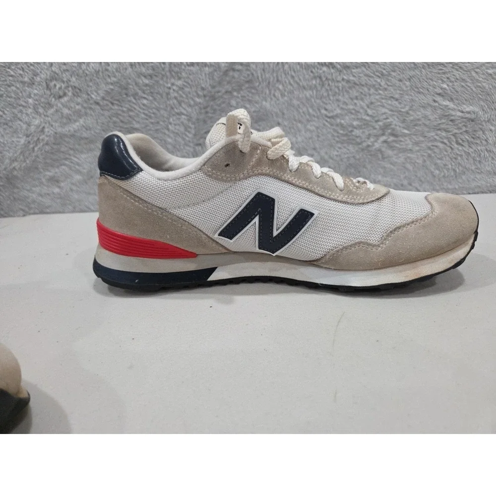 New Balance Mens‎ 515 Classic Sneaker Shoe ML515RC3 White Blue Red Size 10